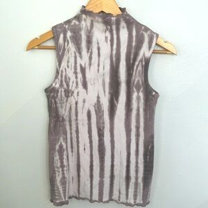 High neck tye dye tank top